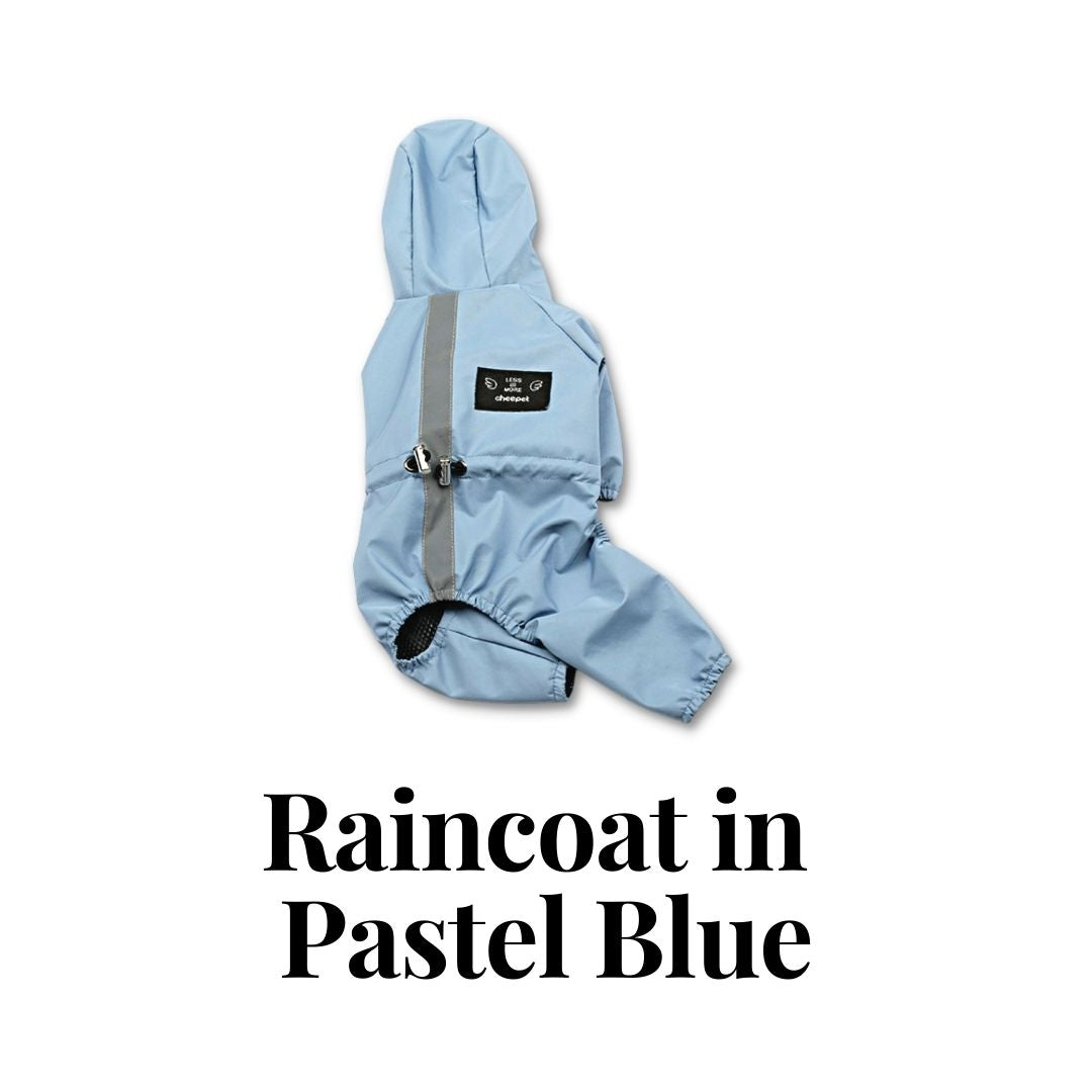 Raincoat in Pastel Blue