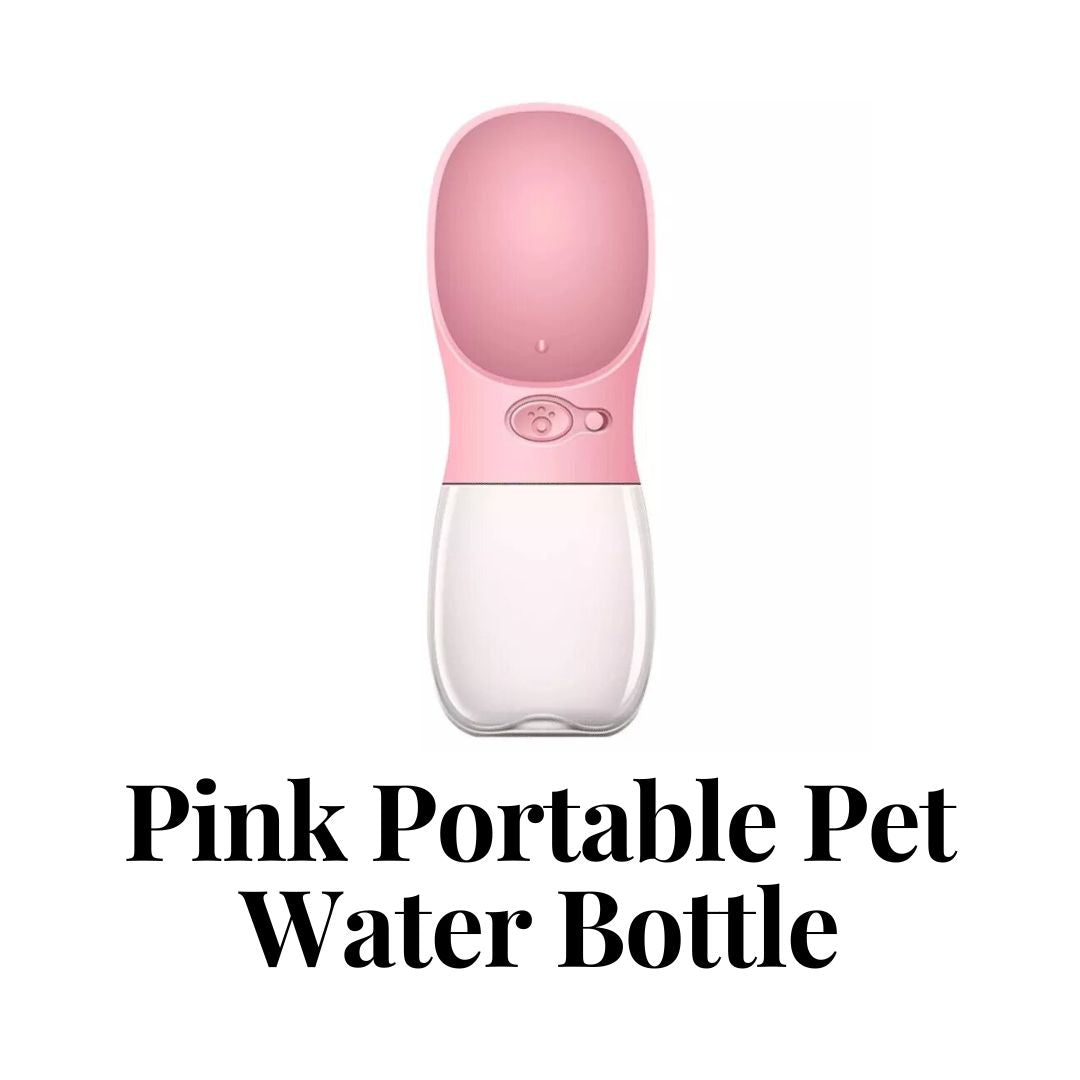 Portable Pet Water Bottle in Pink