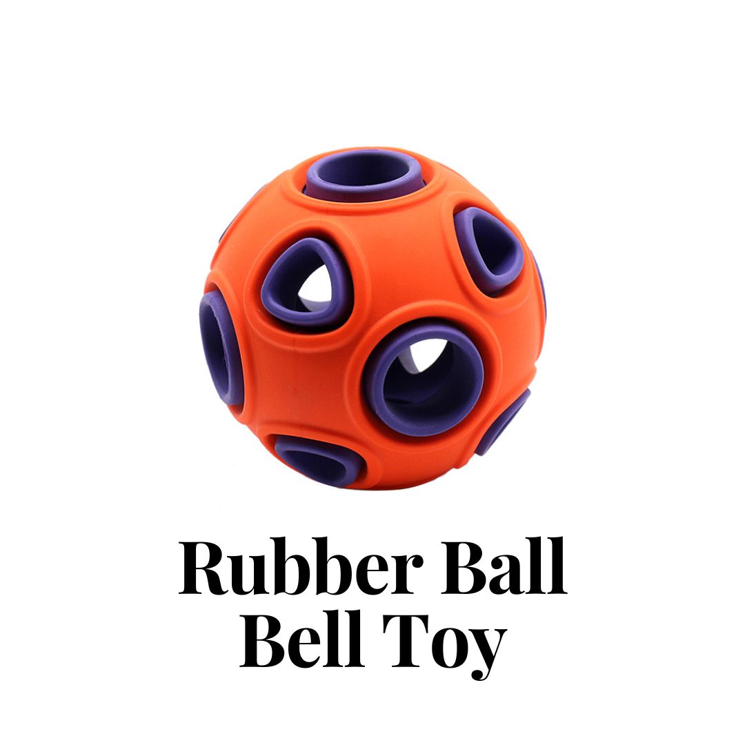 Solid Ball Bell Rubber Ball Bell Toy